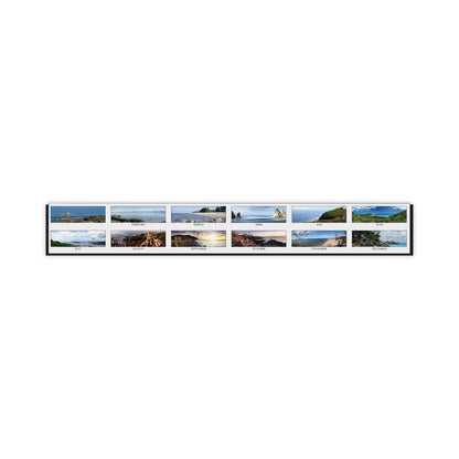 House of Doolittle Earthscapes Recycled Monthly Desk Pad Calendar, Coastlines Photos, 22 x 17, Black Binding/Corners,12-Month (Jan-Dec): 2023