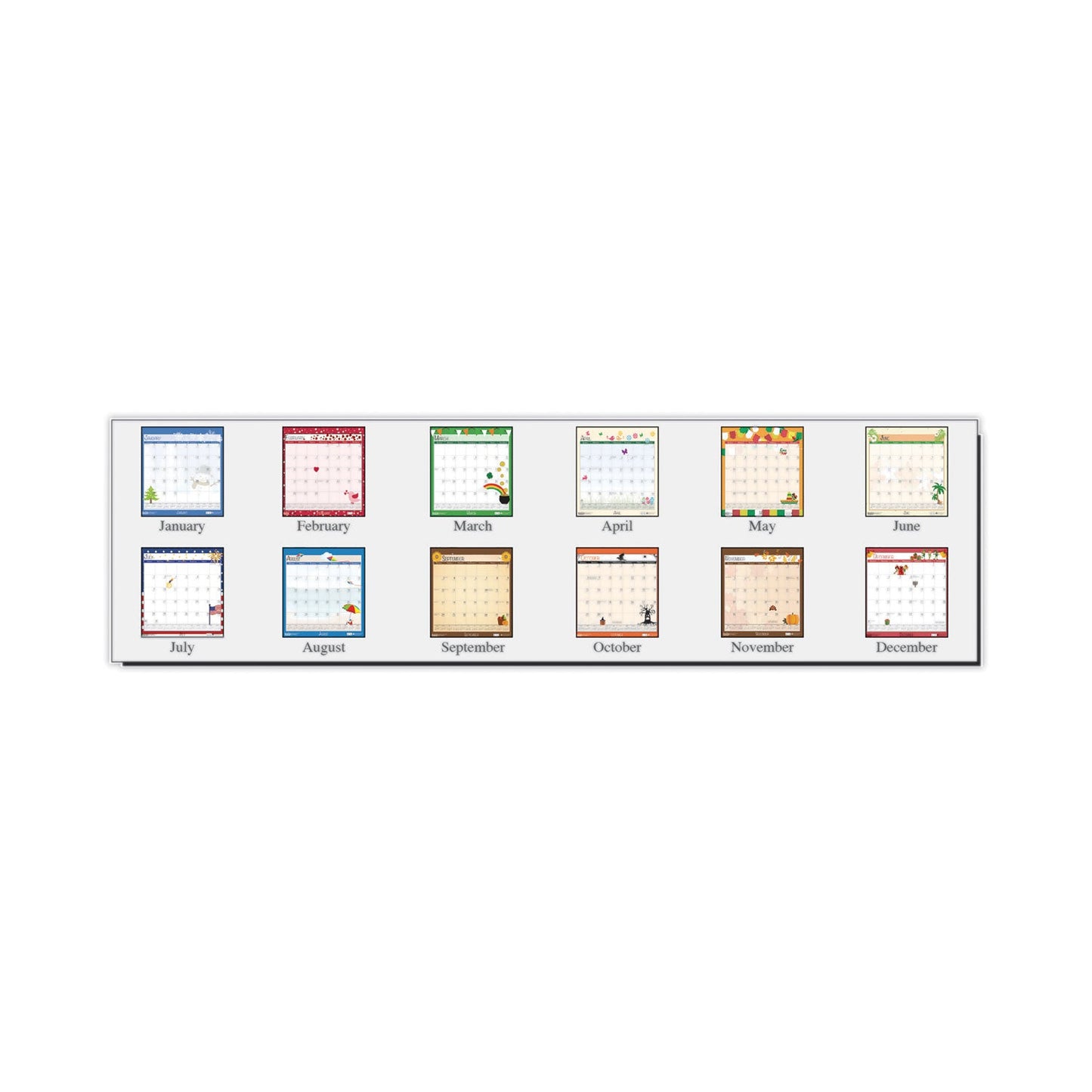 House of Doolittle Recycled Seasonal Wall Calendar, Earthscapes Illustrated Seasons Artwork, 12 x 12, 12-Month (Jan to Dec): 2023