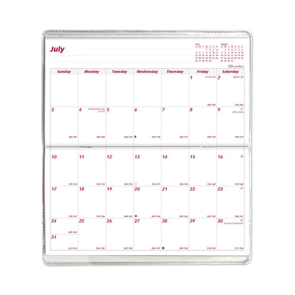 Brownline Monthly Pocket Planners, Dog Artwork, 6.5 x 3.5, Multicolor Cover, 18-Month (Jul to Dec): 2022 to 2023
