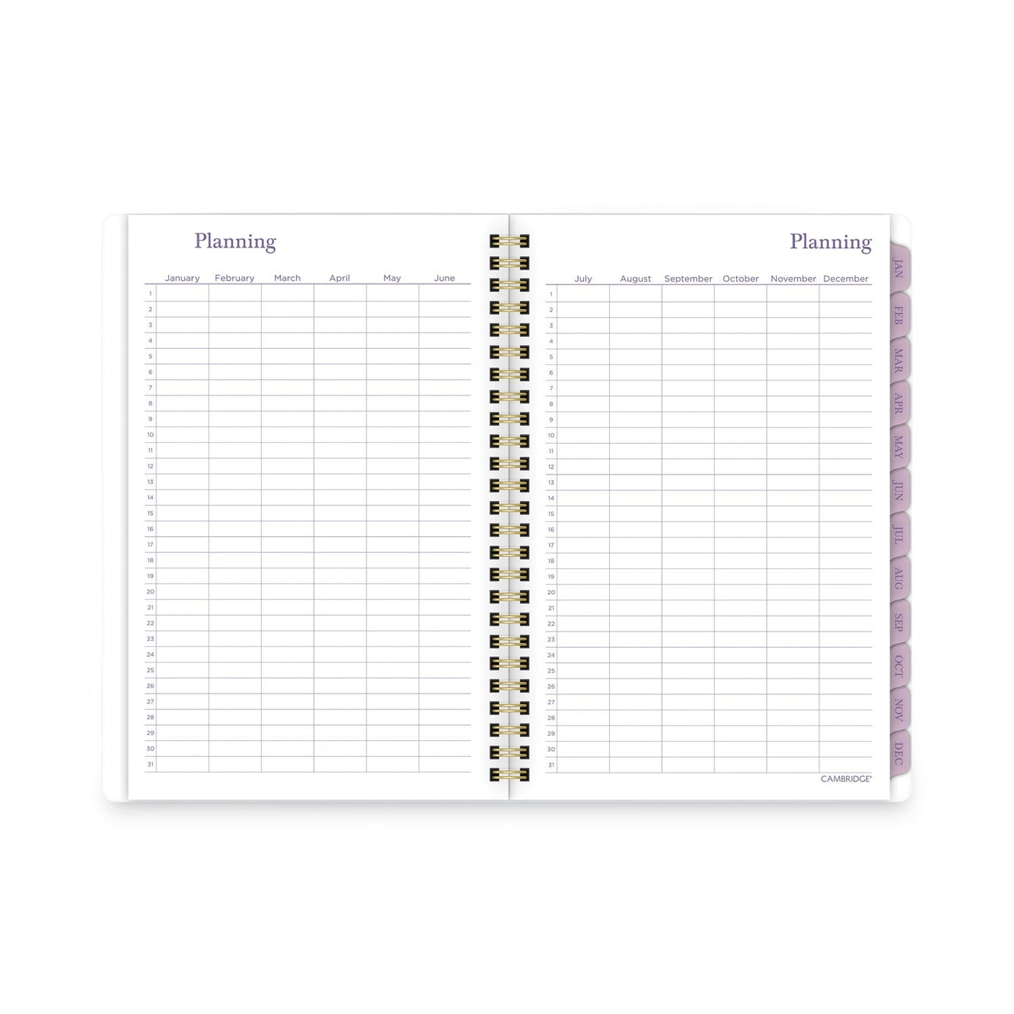 Cambridge Summer Garden Weekly/Monthly Planner, Summer Garden Artwork, 8.5 x 5, Blue/Green/Purple Cover, 12-Month (Jan to Dec): 2023