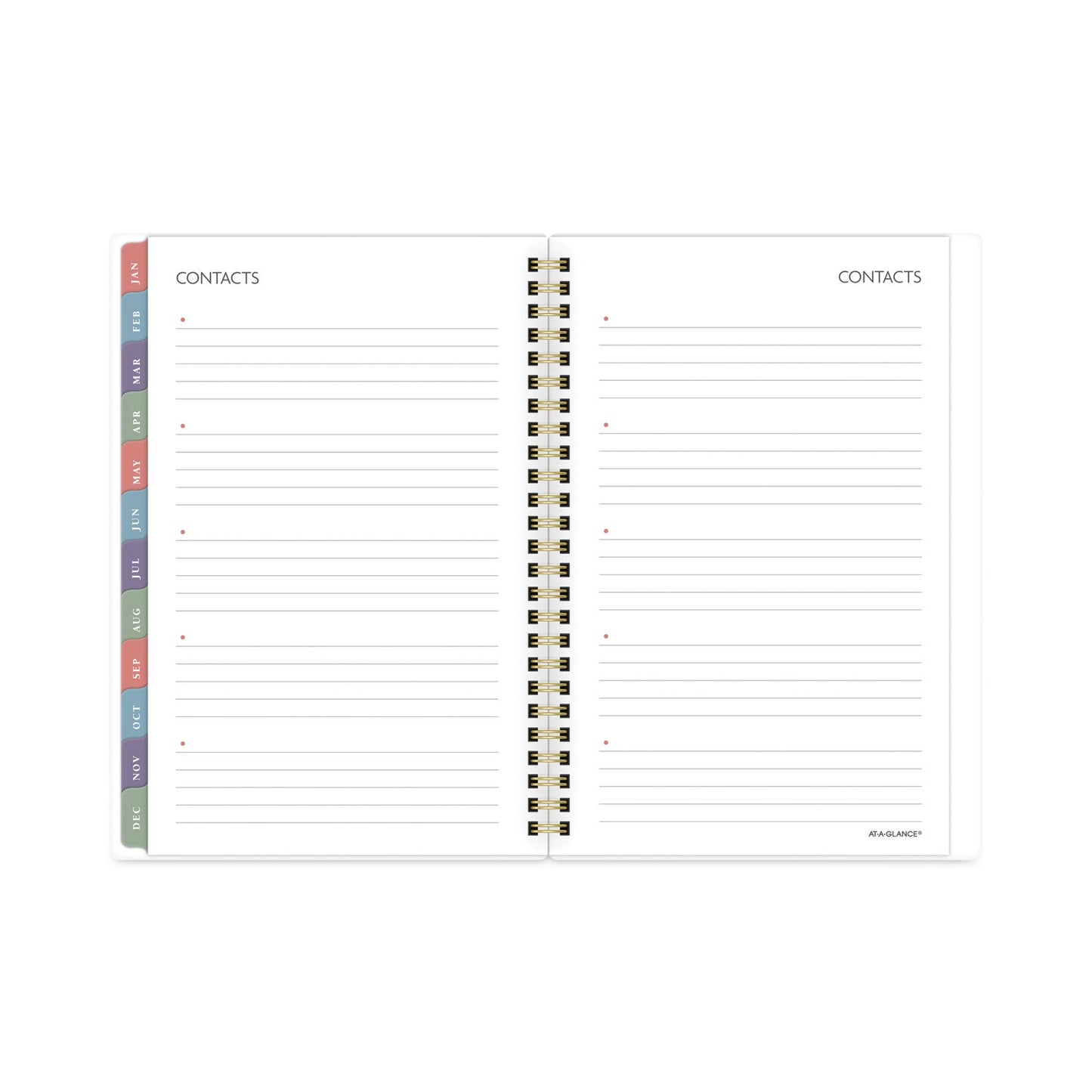 AT-A-GLANCE Badge Floral Weekly/Monthly Planner, Badge Floral Artwork, 8.5x5.5, Blue/Green/Pink Cover, 13-Month(Jan to Jan): 2023 to 2024