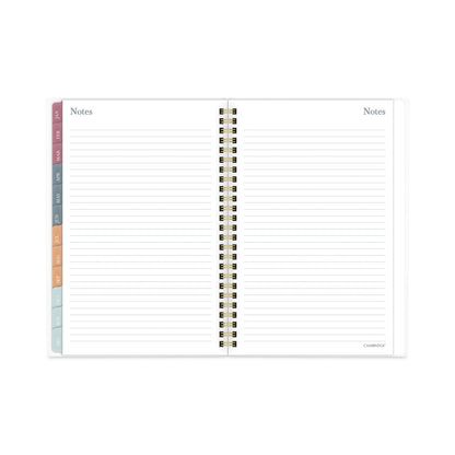 Cambridge Blake Weekly/Monthly Planner, Blake Bold Stripe Artwork, 8.5 x 5.5, Cream/Blue/Brown Cover, 12-Month (Jan to Dec): 2023