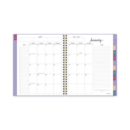 AT-A-GLANCE Harmony Weekly/Monthly Poly Planner, 8.75 x 7, Lilac Cover, 13-Month (Jan to Jan): 2023 to 2024