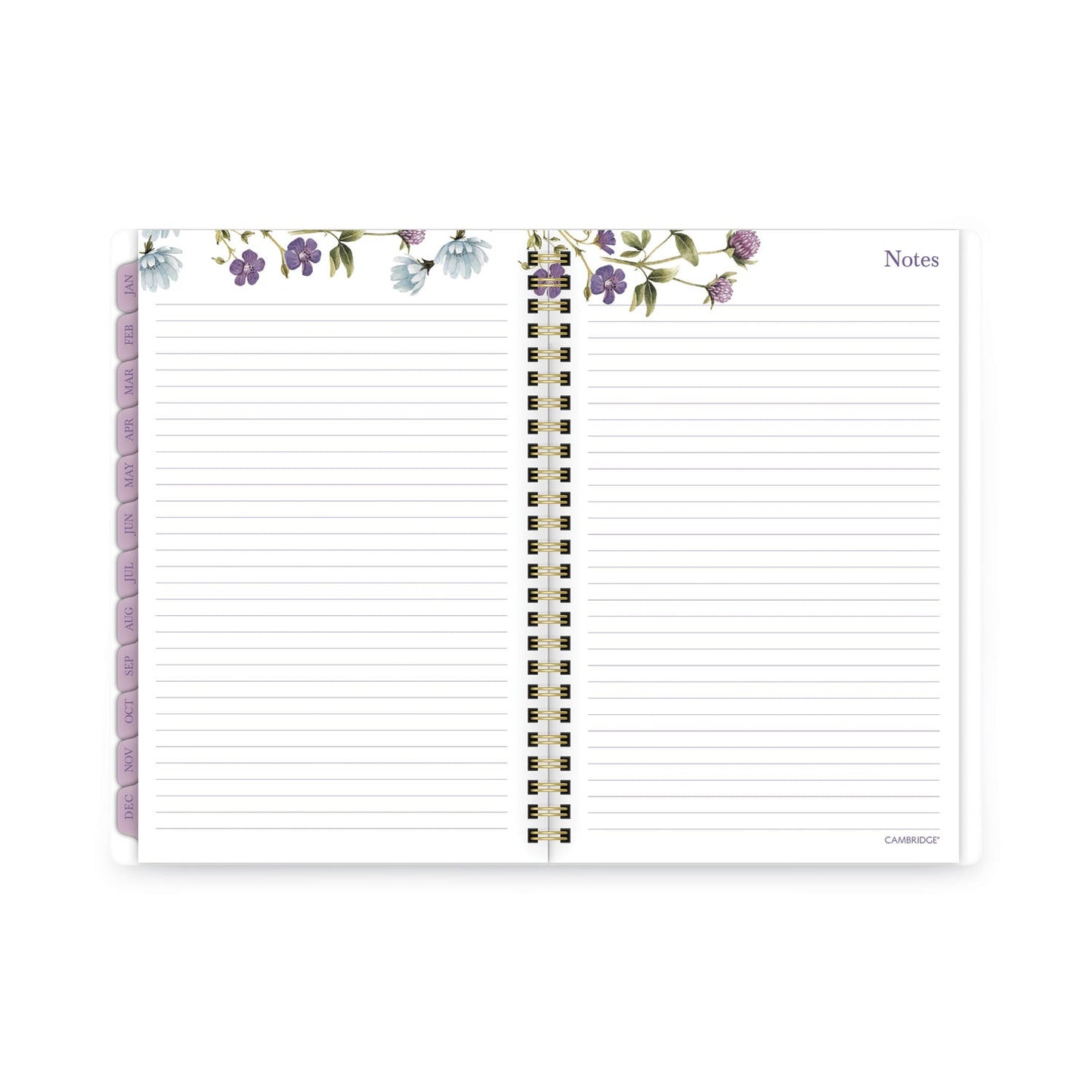 Cambridge Summer Garden Weekly/Monthly Planner, Summer Garden Artwork, 8.5 x 5, Blue/Green/Purple Cover, 12-Month (Jan to Dec): 2023