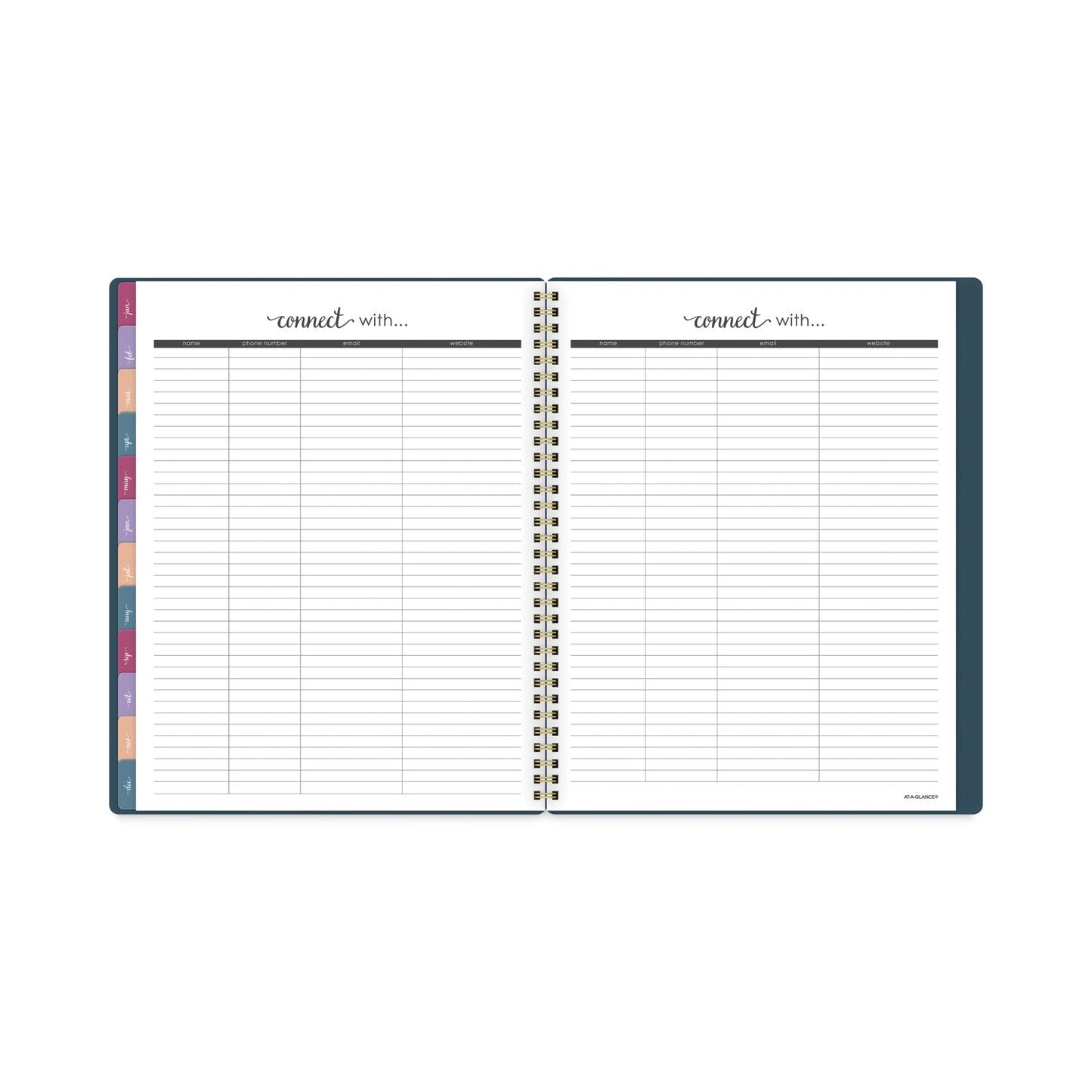 AT-A-GLANCE Harmony Weekly/Monthly Poly Planner, 11 x 8.5, Teal Cover, 13-Month (Jan to Jan): 2023 to 2024