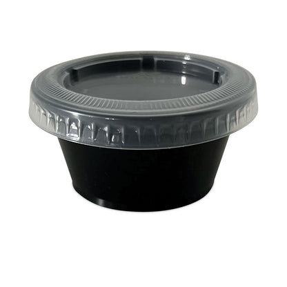 SupplyCaddy Portion Cup Lids, Fits 2 oz Portion Cups, Clear, 2,500/Carton