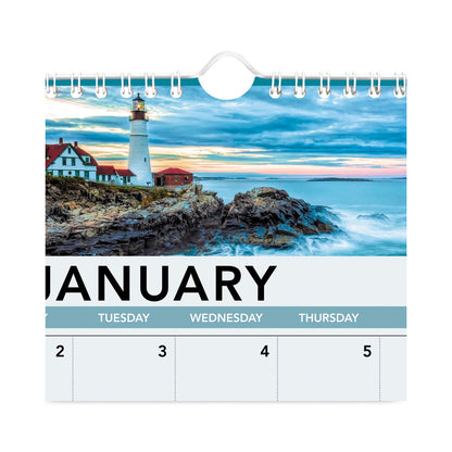 AT-A-GLANCE Landscape Monthly Wall Calendar, Landscapes Photography, 12 x 12, White/Multicolor Sheets, 12-Month (Jan to Dec): 2023