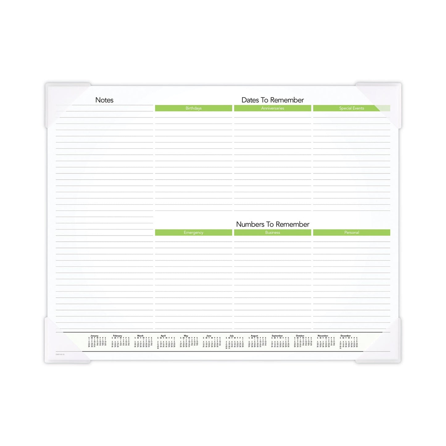 AT-A-GLANCE Puppies Monthly Desk Pad Calendar, Puppies Photography, 22 x 17, White Sheets, Clear Corners, 12-Month (Jan to Dec): 2023