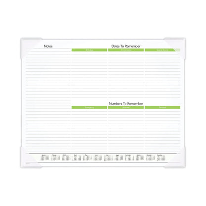 AT-A-GLANCE Puppies Monthly Desk Pad Calendar, Puppies Photography, 22 x 17, White Sheets, Clear Corners, 12-Month (Jan to Dec): 2023