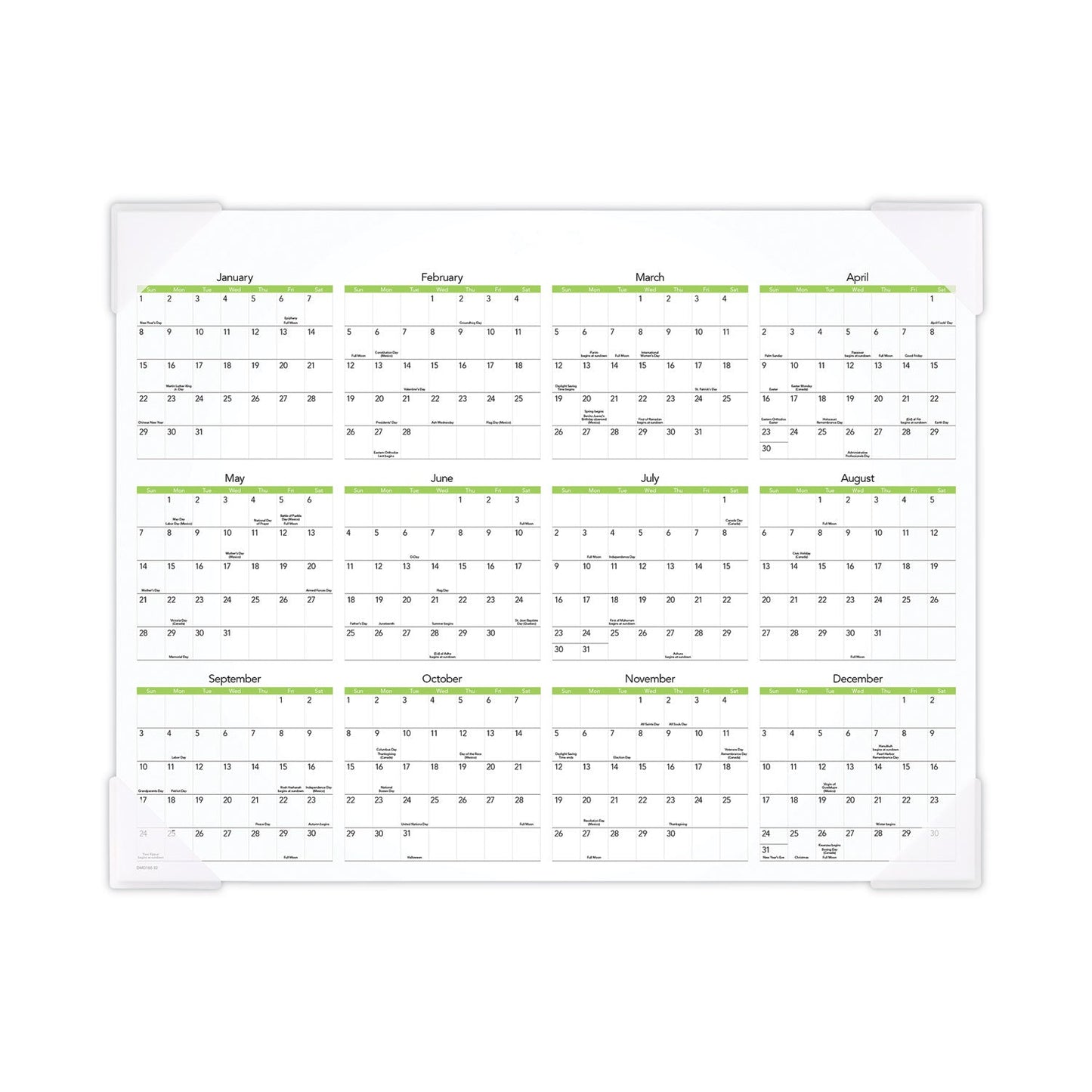 AT-A-GLANCE Puppies Monthly Desk Pad Calendar, Puppies Photography, 22 x 17, White Sheets, Clear Corners, 12-Month (Jan to Dec): 2023