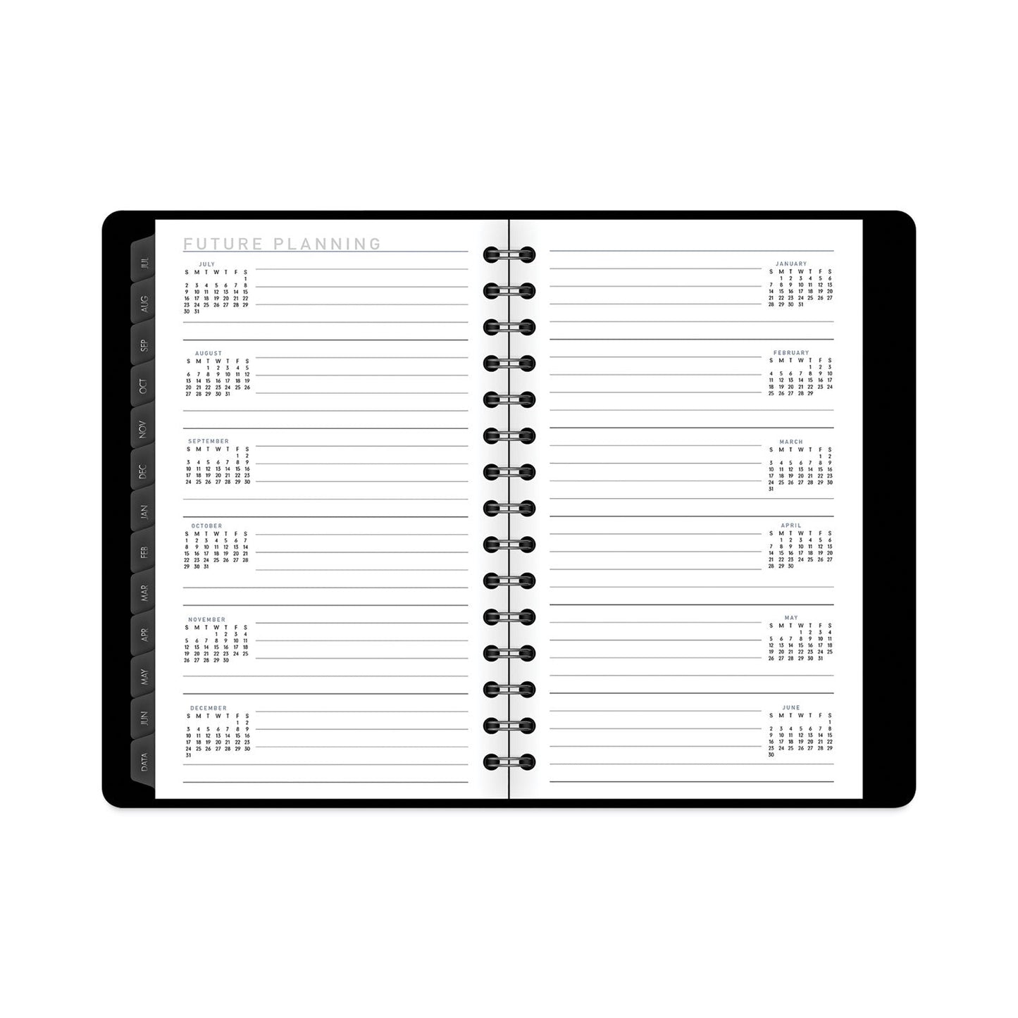AT-A-GLANCE Contemporary Academic Planner, 8 x 4.88, Black Cover, 12-Month (July to June): 2022 to 2023