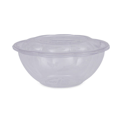 Eco-Products Renewable and Compostable Salad Bowls with Lids, 24 oz, Clear, Plastic, 50/Pack, 3 Packs/Carton