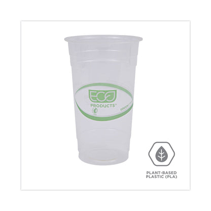Eco-Products GreenStripe Renewable and Compostable PLA Cold Cups, 24 oz, 50/Pack, 20 Packs/Carton