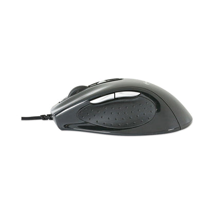 Innovera Full-Size Wired Optical Mouse, USB 2.0, Right Hand Use, Black