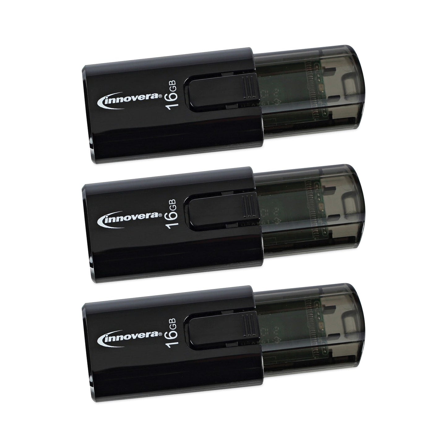 Innovera USB 3.0 Flash Drive, 16 GB, 3/Pack
