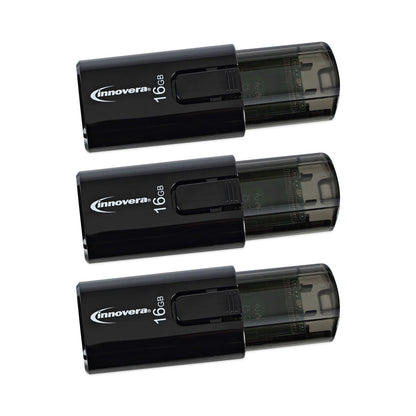 Innovera USB 3.0 Flash Drive, 16 GB, 3/Pack