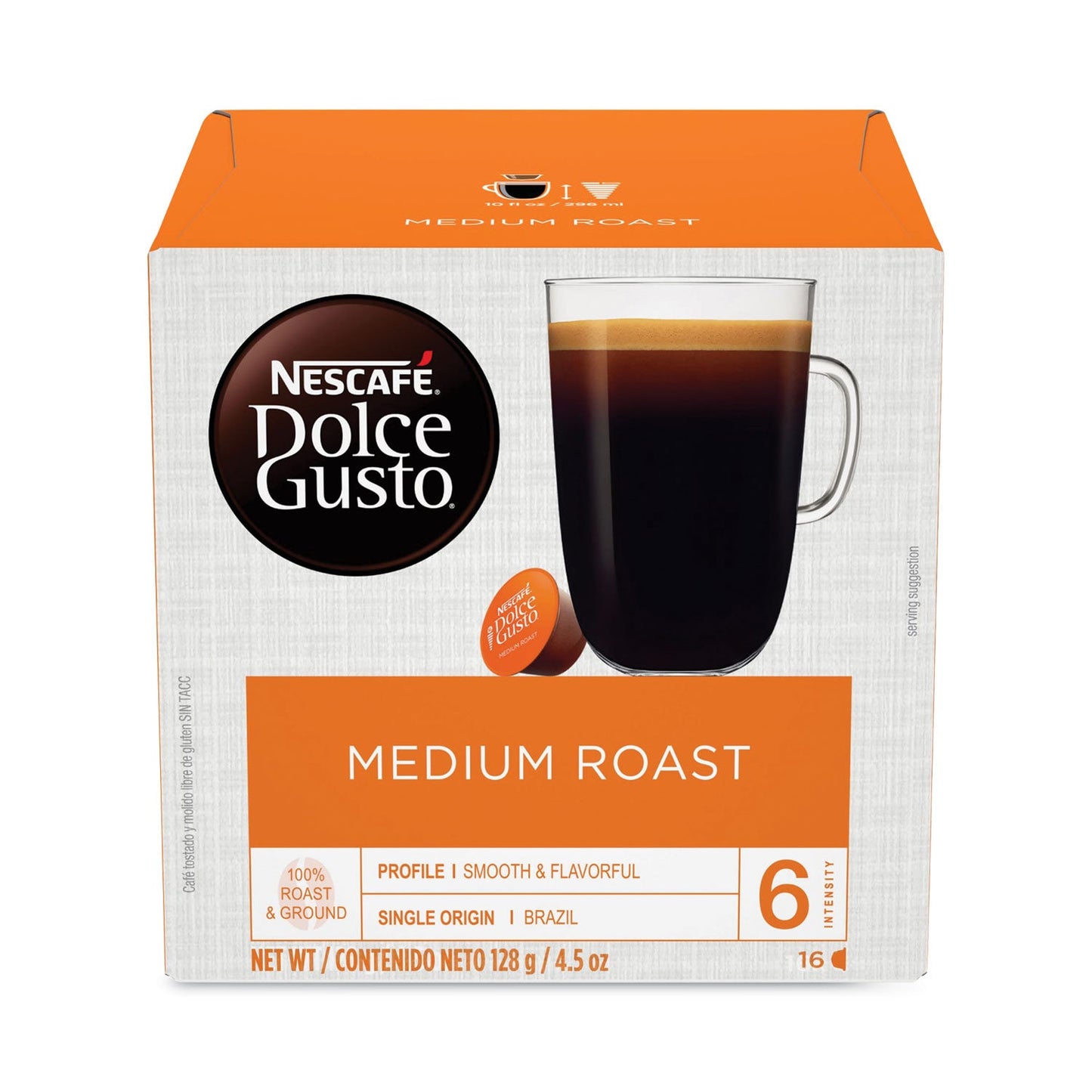 NESCAFÉ Capsules, Medium Roast, 16/Box