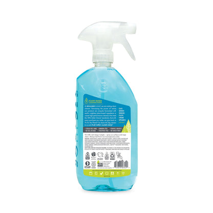 Boulder Clean Glass + Surface Cleaner, Herbal Peppermint, 28 oz Bottle, 6/Carton