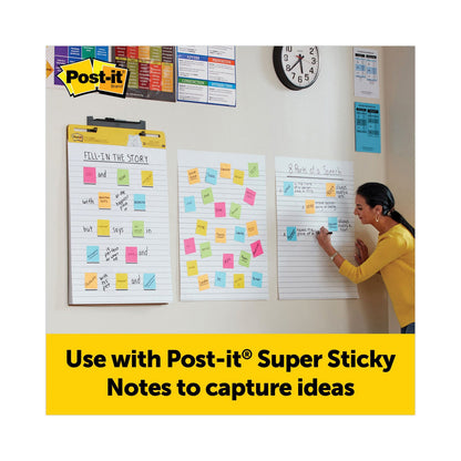 Post-it Vertical-Orientation Self-Stick Easel Pads, Presentation Format (1.5" Rule), 25 x 30, White, 30 Sheets, 2/Pack