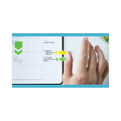 Post-it Standard Page Flags in Dispenser, Bright Blue, 100 Flags/Dispenser