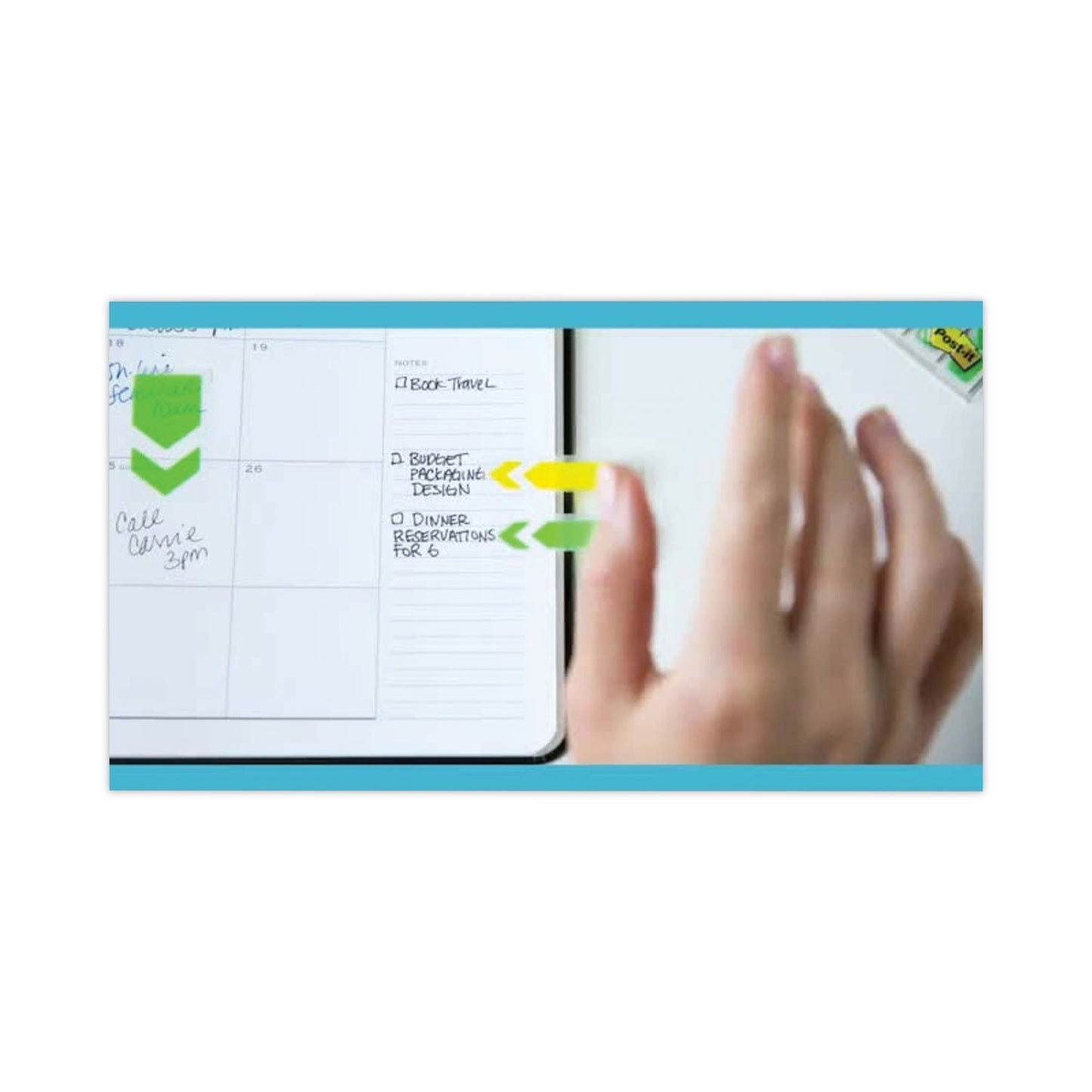 Post-it Page Flag Value Pack, Assorted, 200 1" Flags + Highlighter with 50 0.5" Flags