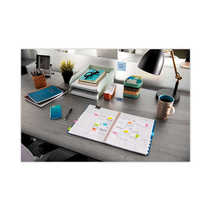 Post-it Standard Page Flags in Dispenser, White, 50 Flags/Dispenser, 2 Dispensers/Pack