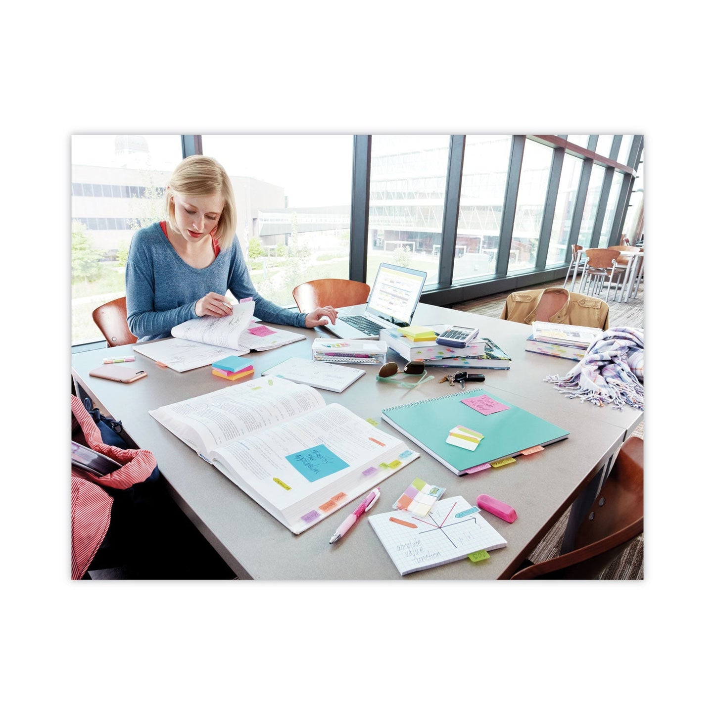 Post-it Page Flag Value Pack, 0.5 x 1.75, Assorted Colors, 280 Page Flags, 48, 1/2" Arrows/Pack