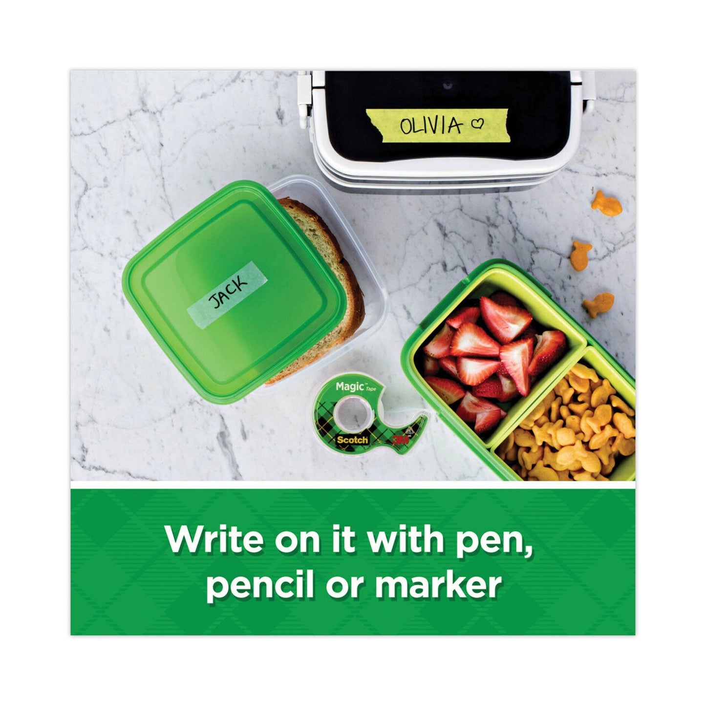 Scotch Magic Tape Desktop Dispenser Value Pack, 1" Core, 0.75" x 83.33 ft, Clear, 6/Pack