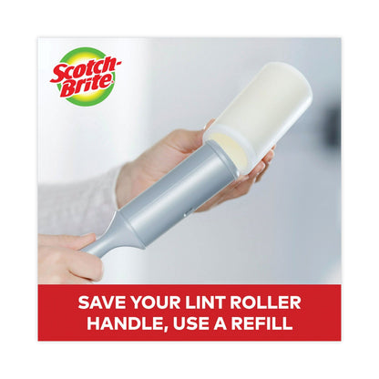 Scotch-Brite Lint Roller, Heavy-Duty Handle, 60 Sheets/Roller
