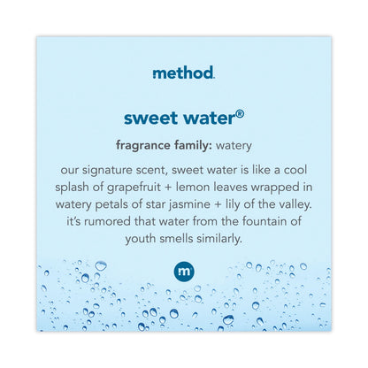 Method Gel Hand Wash Refill Tub, Sweetwater, 34 oz Tub, 4/Carton