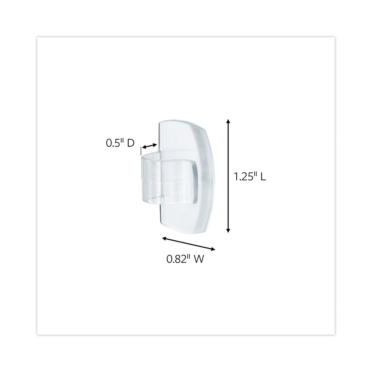 Command All Weather Hooks and Strips, Plastic, Small, 16 Clips and 20 Strips/Pack