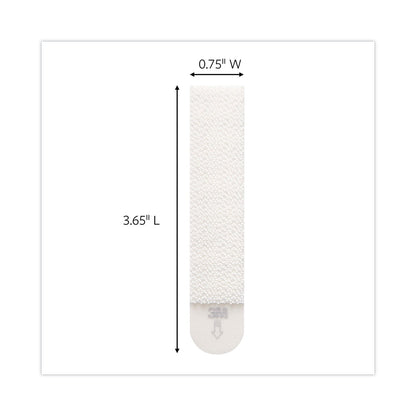 Command Picture Hanging Strips, Removable, Holds Up to 4 lbs per Pair, 0.5 x 3.63, White, 4 Pairs/Pack
