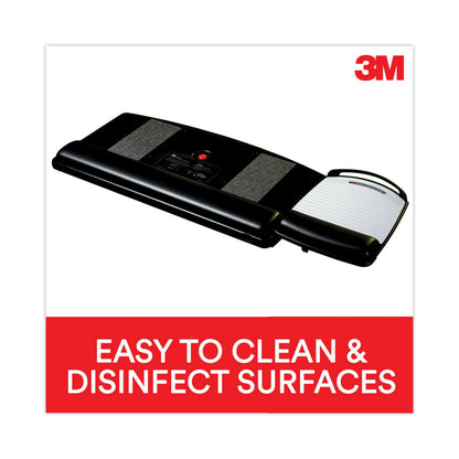 3M Knob Adjust Keyboard Tray With Highly Adjustable Platform, Black