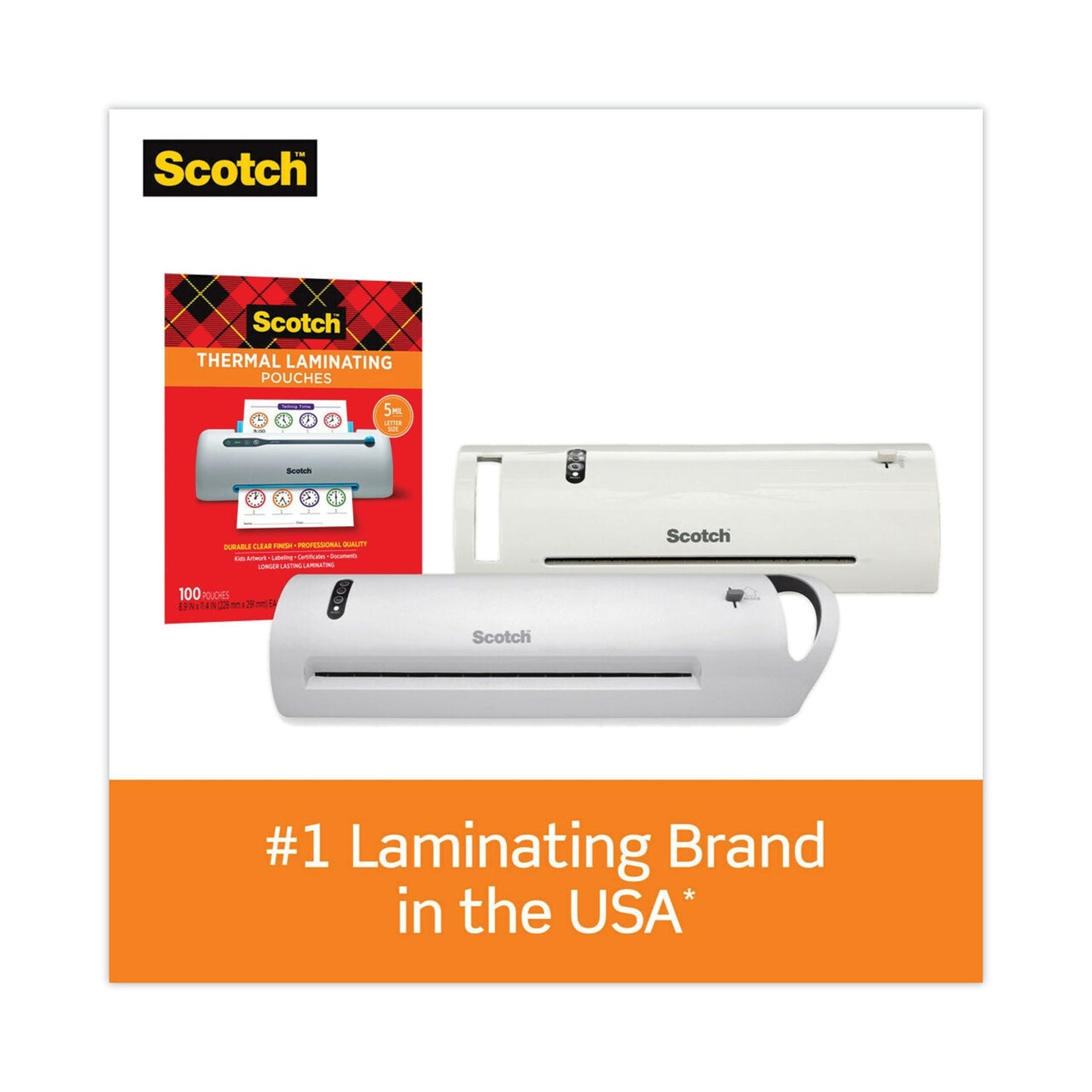 Scotch Laminating Pouches, 5 mil, 9" x 11.5", Gloss Clear, 50/Pack