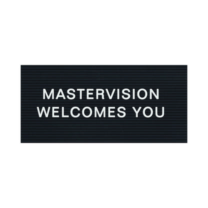 MasterVision White Plastic Set of Letters, Numbers and Symbols, Uppercase, 1"h