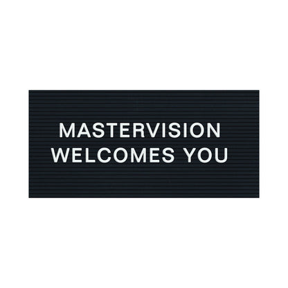 MasterVision White Plastic Set of Letters, Numbers and Symbols, Uppercase, 1"h