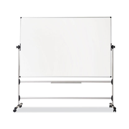MasterVision Earth Silver Easy Clean Revolver Dry Erase Board, 36 x 48, White, Steel Frame