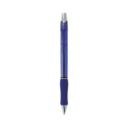 Pentel R.S.V.P. Super RT Ballpoint Pen, Retractable, Medium 0.7 mm, Blue Ink, Blue Barrel, Dozen