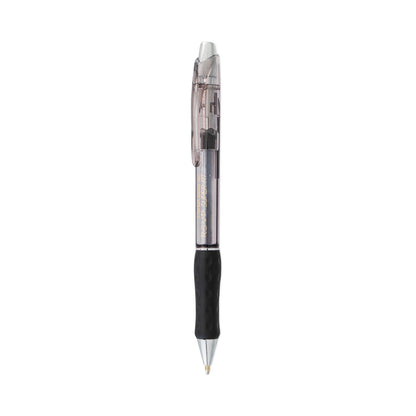 Pentel R.S.V.P. Super RT Ballpoint Pen, Retractable, Medium 1 mm, Black Ink, Black Barrel, Dozen