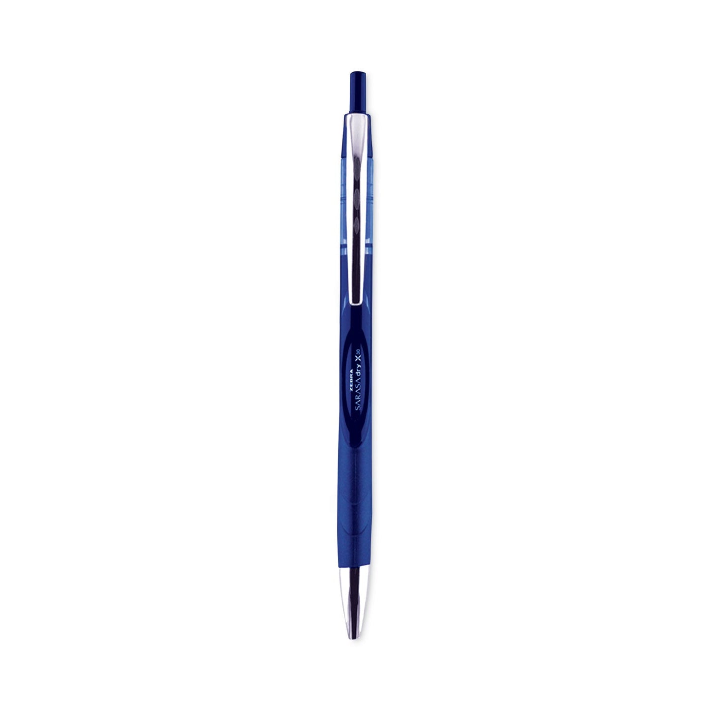 Zebra Sarasa Dry Gel X30 Gel Pen, Retractable, Medium 0.7 mm, Blue Ink, Blue Barrel, 12/Pack