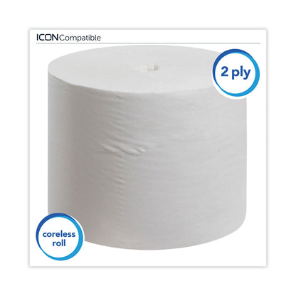 Scott Essential Extra Soft Coreless Standard Roll Bath Tissue, Septic Safe, 2-Ply, White, 800 Sheets/Roll, 36 Rolls/Carton