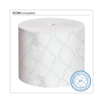 Scott Pro Small Core High Capacity/SRB Bath Tissue, Septic Safe, 2-Ply, White, 1,100 Sheets/Roll, 36 Rolls/Carton