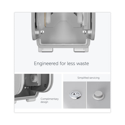 Kimberly-Clark Professional* ICON Coreless Standard Roll Toilet Paper Dispenser, 7.18 x 13.37 x 7.06, White Mosaic