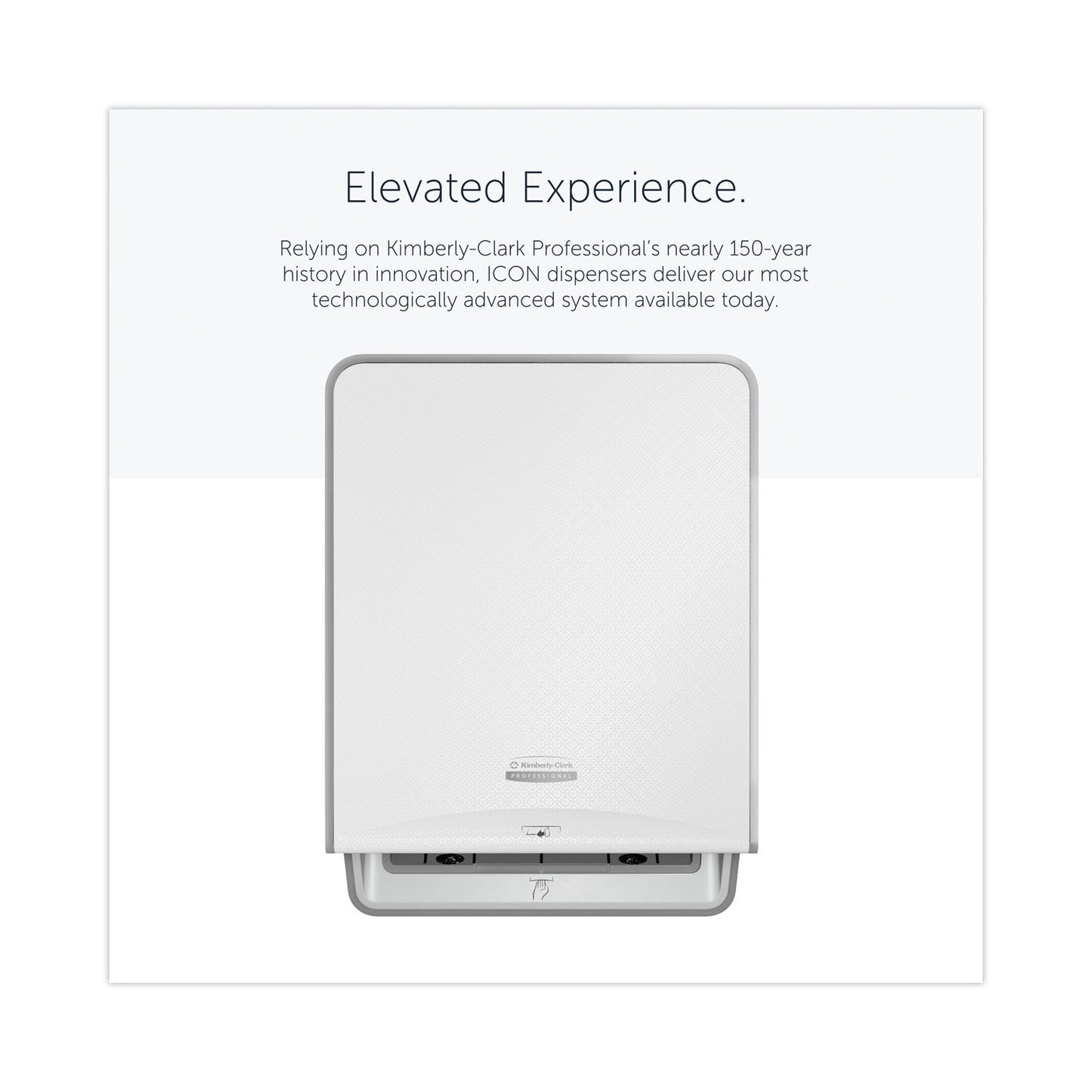 Kimberly-Clark Professional* ICON Automatic Roll Towel Dispenser, 20.12 x 16.37 x 13.5, White Mosaic