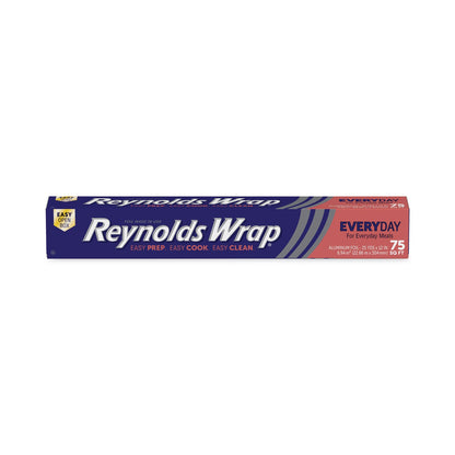 Reynolds Wrap Standard Aluminum Foil Roll, 12" x 75 ft, Silver