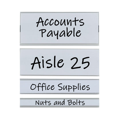 C-Line Clear Magnetic Label Holders, Side Load, 6 x 0.5, 10/Pack