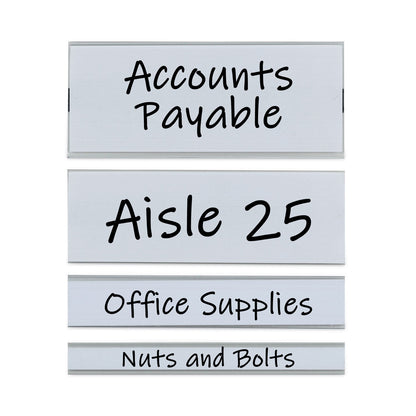 C-Line Clear Magnetic Label Holders, Side Load, 6 x 2, 10/Pack