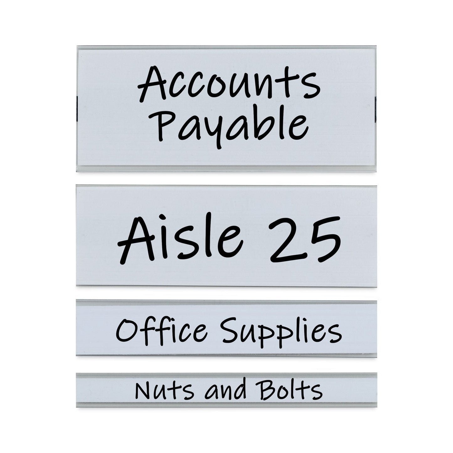 C-Line Clear Magnetic Label Holders, Side Load, 6 x 2.5, 10/Pack
