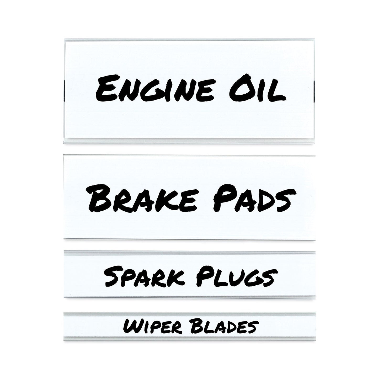 C-Line Clear Magnetic Label Holders, Side Load, 6 x 2.5, 10/Pack