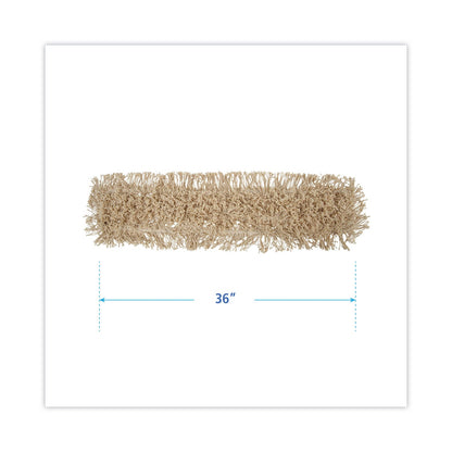 Boardwalk Industrial Dust Mop Head, Hygrade Cotton, 36w x 5d, White